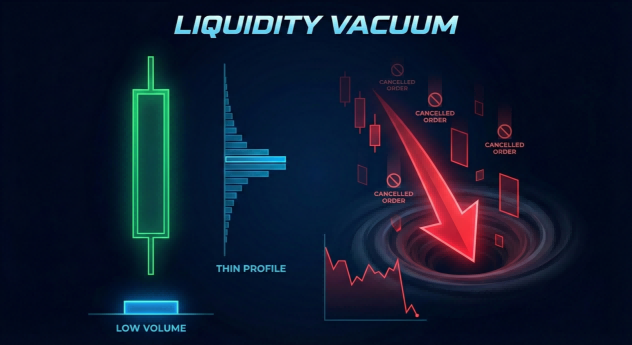 流動性真空（Liquidity Vacuum）引發的縮量虛假K線形態分析-Ultima Markets